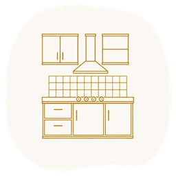 Modular Kitchen icon — IndecSpace