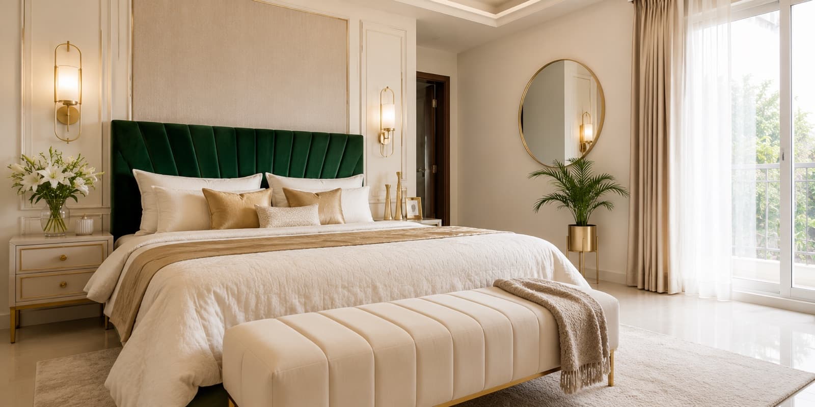 Luxury marble and wood interior detailing Delhi NCR by IndecSpace