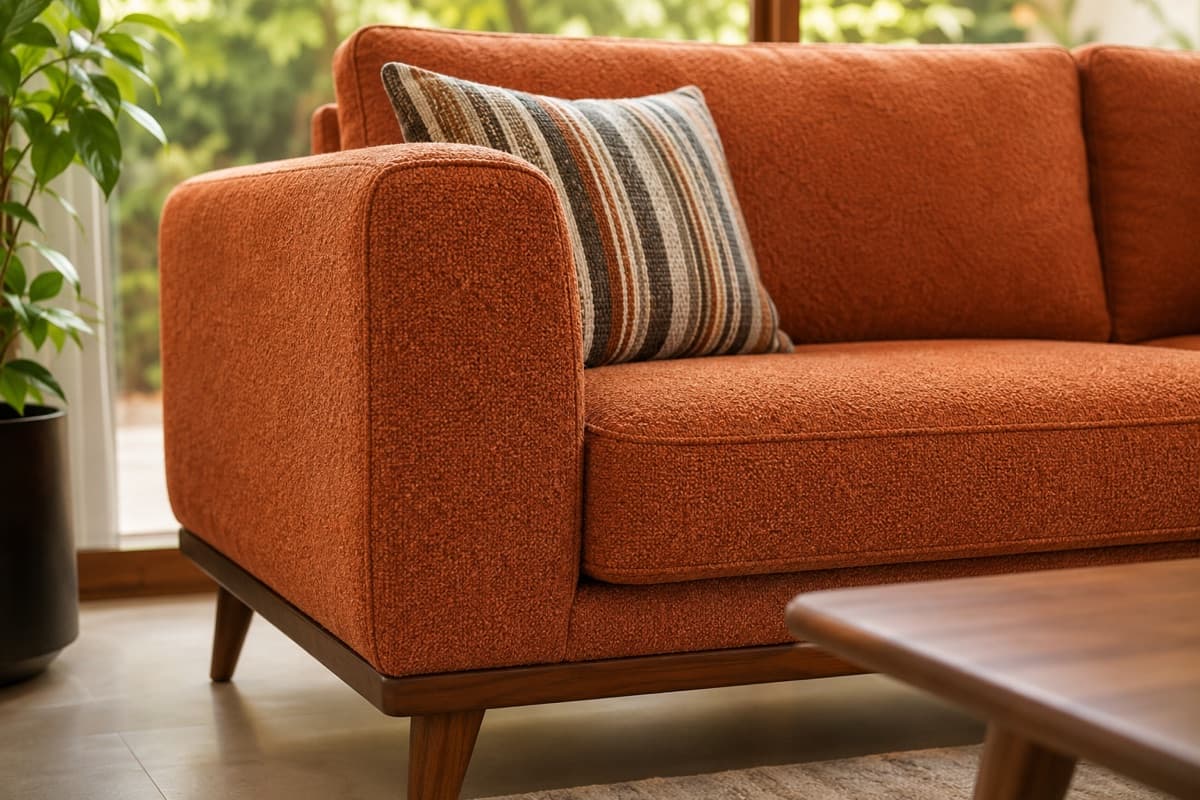 Sofa furniture upholstery detail by IndecSpace