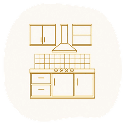 Modular Kitchen icon — IndecSpace