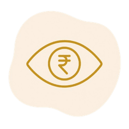 No hidden cost icon — IndecSpace transparent pricing