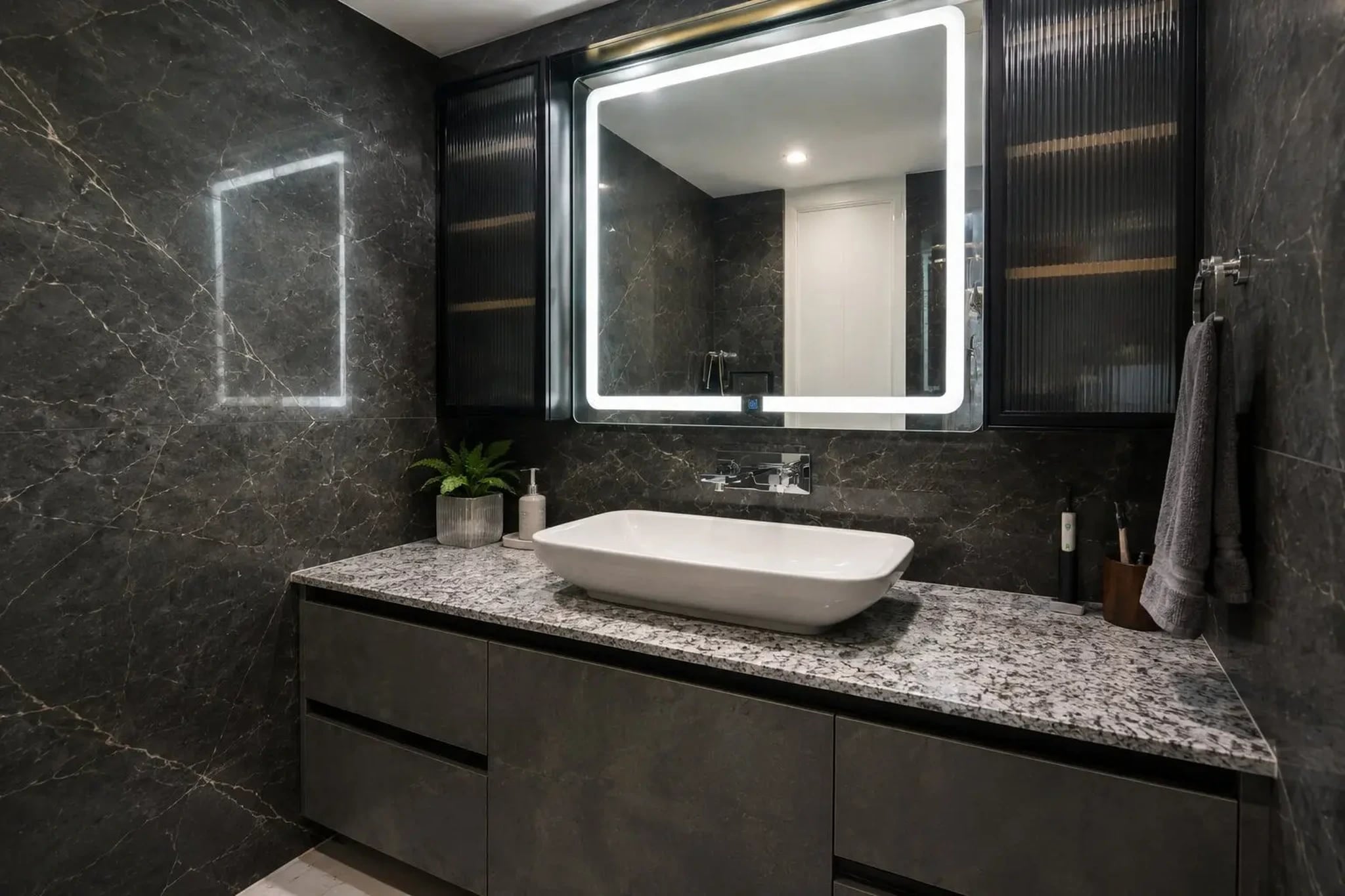 Modern Classic 3BHK Residence with Warm Beige & Walnut Interiors — gallery 4 | IndecSpace